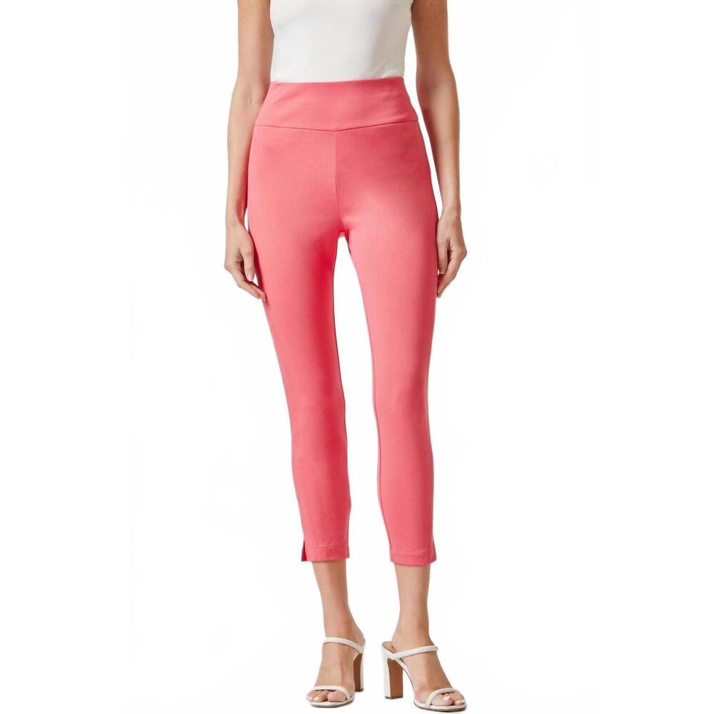 NEW DEAR SCARLETT magic high waisted skinny capri pants in strawberry